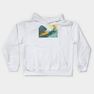 Mountain river Kids Hoodie